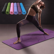 Load image into Gallery viewer, Yoga Mat with Position Line Non Slip Carpet Mat